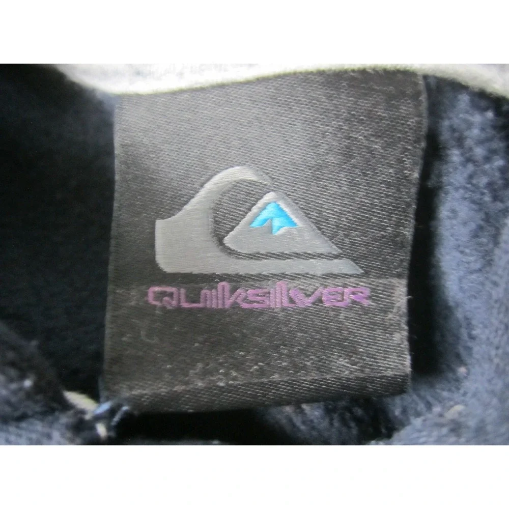 Quiksilver Jacket Boys 4 Blue Zip Up Sweater Hoodie Fleece Long Sleeve Outerwear